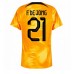 Nederland Frenkie de Jong #21 Voetbalkleding Thuisshirt WK 2022 Korte Mouwen